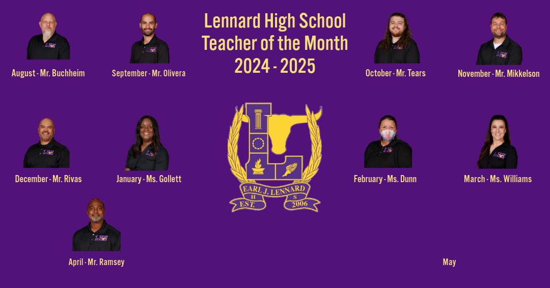 See full teacher of the month list below!